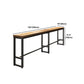 Mesa de comedor de madera de pino, mesa de Bar rectangular moderna para tienda de té con leche y cafetería