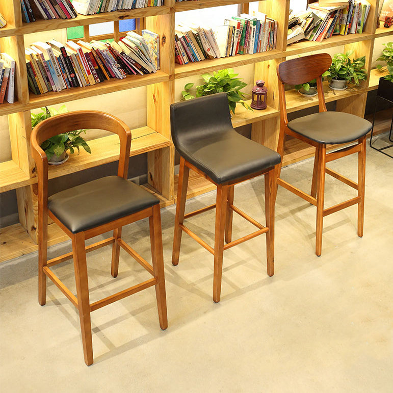 Moderner Holzhocker -Backstreh Counterhocker Stoff gepolsterte Möbel für das Restaurant