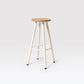 Modern Round Bar & Counter Stool Dining Room Footrest Wood Counter-height Stool