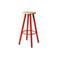 Modern Round Bar & Counter Stool Dining Room Footrest Wood Counter-height Stool