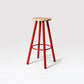 Modern Round Bar & Counter Stool Dining Room Footrest Wood Counter-height Stool