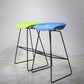 Contemporary Metal Counter Stool Plastic Low Back Furniture with Iorn 4 Legs
