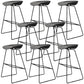 Contemporary Metal Counter Stool Plastic Low Back Furniture with Iorn 4 Legs