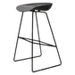 Contemporary Metal Counter Stool Plastic Low Back Furniture with Iorn 4 Legs