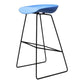 Contemporary Metal Counter Stool Plastic Low Back Furniture with Iorn 4 Legs
