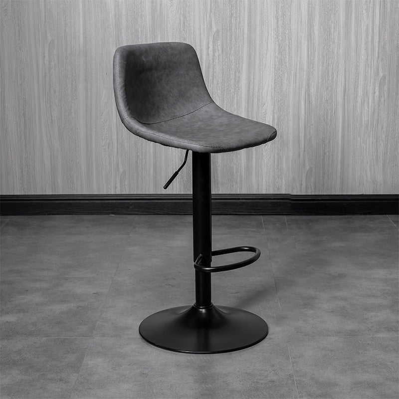 Skandinavischer Metallhocker Kunstleder gepolsterte Thekenhocker im matten Finish für Innenräume