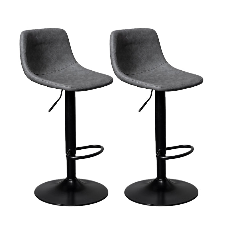 Skandinavischer Metallhocker Kunstleder gepolsterte Thekenhocker im matten Finish für Innenräume