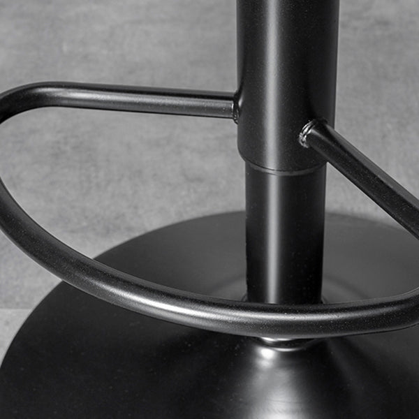 Skandinavischer Metallhocker Kunstleder gepolsterte Thekenhocker im matten Finish für Innenräume