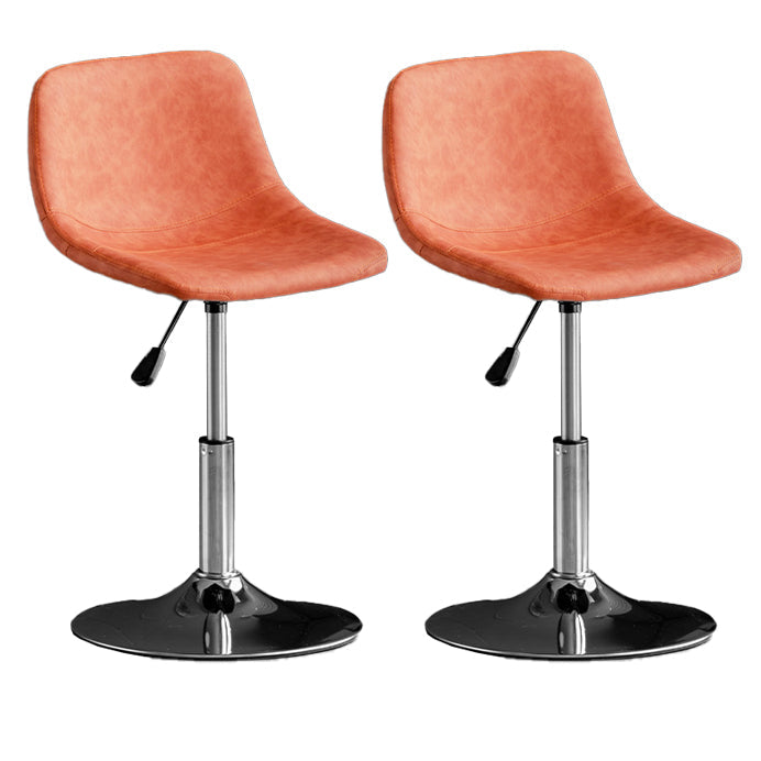 Skandinavischer Metallhocker Kunstleder gepolsterte Thekenhocker im matten Finish für Innenräume