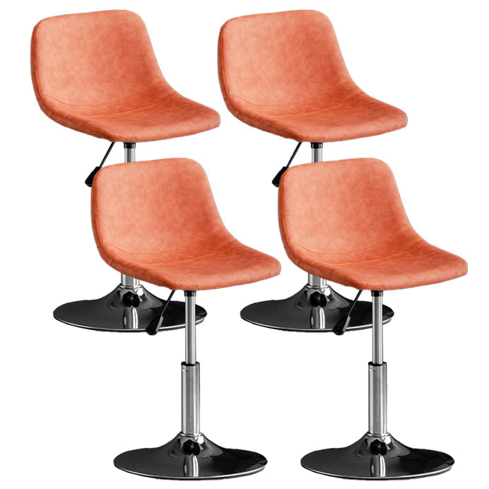 Skandinavischer Metallhocker Kunstleder gepolsterte Thekenhocker im matten Finish für Innenräume