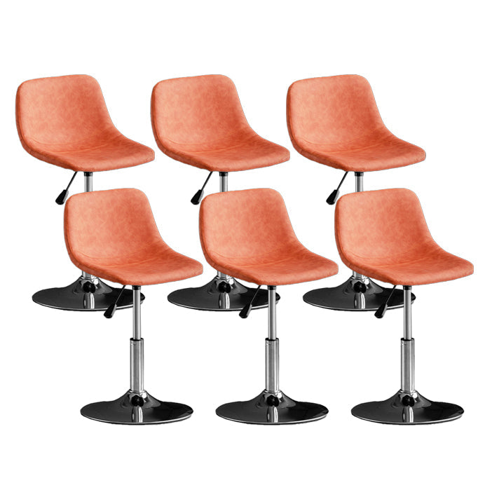 Skandinavischer Metallhocker Kunstleder gepolsterte Thekenhocker im matten Finish für Innenräume