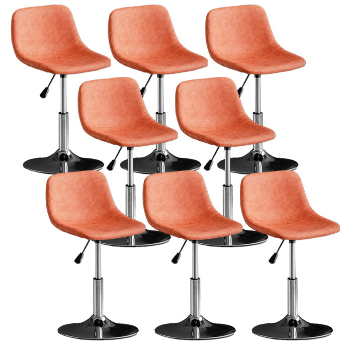 Skandinavischer Metallhocker Kunstleder gepolsterte Thekenhocker im matten Finish für Innenräume