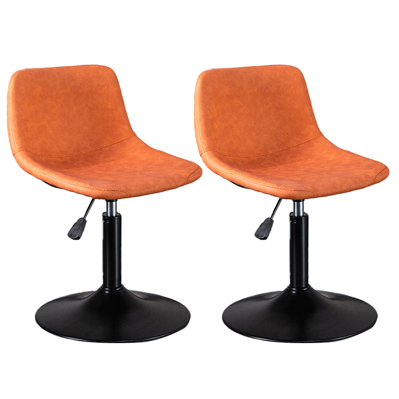 Skandinavischer Metallhocker Kunstleder gepolsterte Thekenhocker im matten Finish für Innenräume