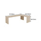 Modern Wooden Office Desk L-Shape Home Writing Desk in Natural