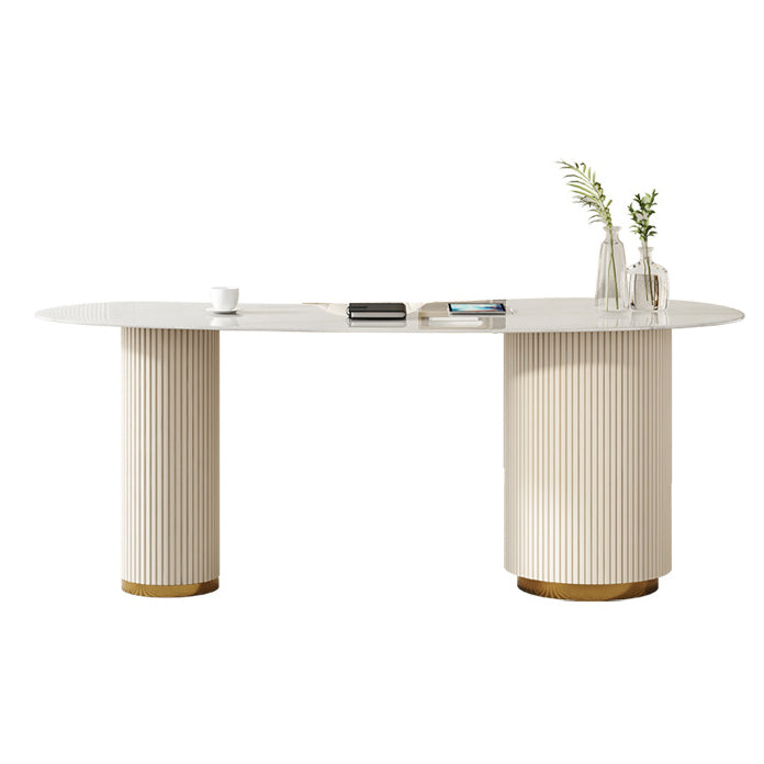 Scrivania da 29,5 pollici da scrivania rettangolare da ufficio con 3 tradizioni