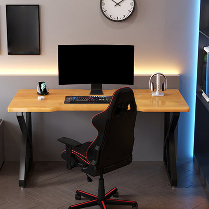 Escritorio ergonómico de 29.5 pulgadas escritorio amarillo rectangular escritorio de oficina