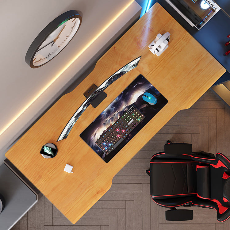 Escritorio ergonómico de 29.5 pulgadas escritorio amarillo rectangular escritorio de oficina