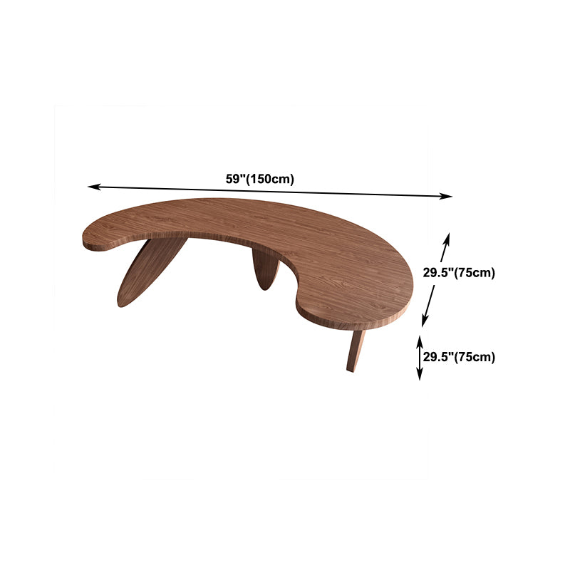 Modern Unconventional Shape Office Desk Solid Wood Writing Desk for Home Clearhalo 'furn' 'furn_office_desk' 'Furniture' 'Office Desks' 'Office Furniture' 'office_desk' 5670855