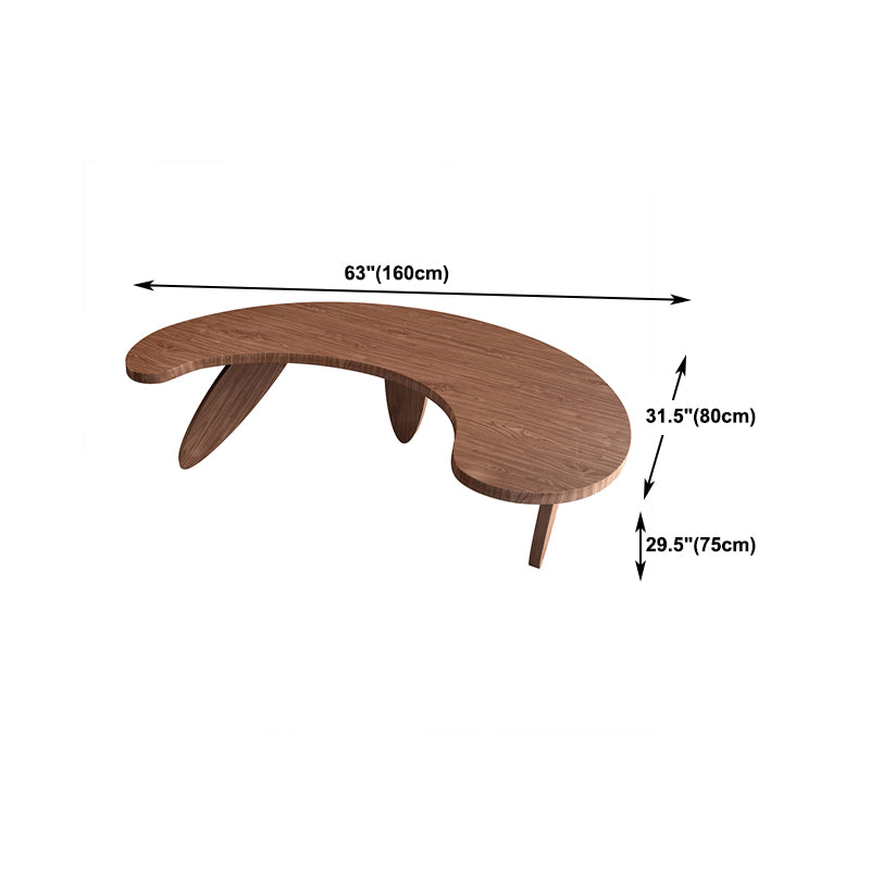 Modern Unconventional Shape Office Desk Solid Wood Writing Desk for Home Clearhalo 'furn' 'furn_office_desk' 'Furniture' 'Office Desks' 'Office Furniture' 'office_desk' 5670856