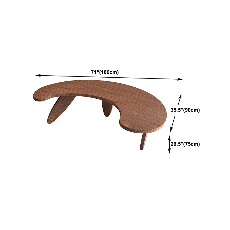 Modern Unconventional Shape Office Desk Solid Wood Writing Desk for Home Clearhalo 'furn' 'furn_office_desk' 'Furniture' 'Office Desks' 'Office Furniture' 'office_desk' 5670857