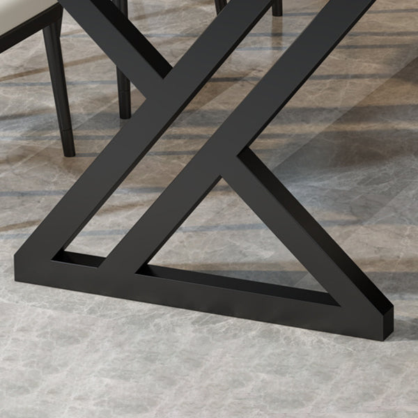 Escritorio de oficina contemporáneo de 30 "H Desk Gray Writing Writing