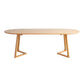 Stile moderno Oval Natural Desk Office Home Office Scriva da scrittura in legno
