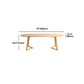 Stile moderno Oval Natural Desk Office Home Office Scriva da scrittura in legno