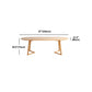 Stile moderno Oval Natural Desk Office Home Office Scriva da scrittura in legno