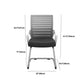 Contemporary Desk Chair Mid Back Home Office Chair with Lumbar Support