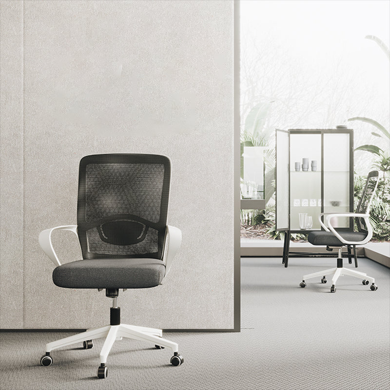 Modern Nylon Office Chair Slide Height-adjustable Desk Chair Clearhalo 'furn' 'furn_office_chair' 'Furniture' 'Office Chairs' 'Office Furniture' 'office_chair' 5671019