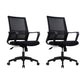 コンテンポラリーファブリックスイベルチェアハイバックアームオフィスチェアブラック