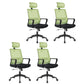 Modern Fixed Arms Office Chair Nylon Height-adjustable Desk Chair