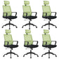 Modern Fixed Arms Office Chair Nylon Height-adjustable Desk Chair