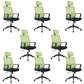Modern Fixed Arms Office Chair Nylon Height-adjustable Desk Chair
