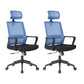 Modern Fixed Arms Office Chair Nylon Height-adjustable Desk Chair