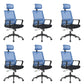 Modern Fixed Arms Office Chair Nylon Height-adjustable Desk Chair
