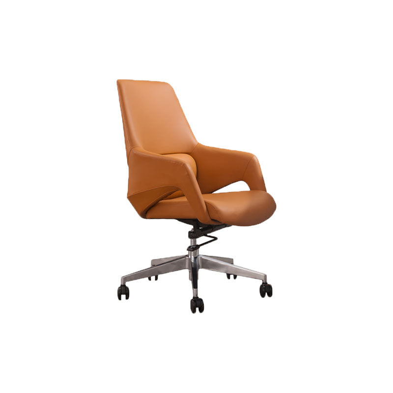 Modern Upholstered Office Chair Ergonomics Task Chair with Metal Base