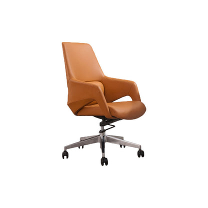 Modern Upholstered Office Chair Ergonomics Task Chair with Metal Base
