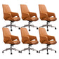 Modern Upholstered Office Chair Ergonomics Task Chair with Metal Base
