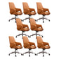 Modern Upholstered Office Chair Ergonomics Task Chair with Metal Base