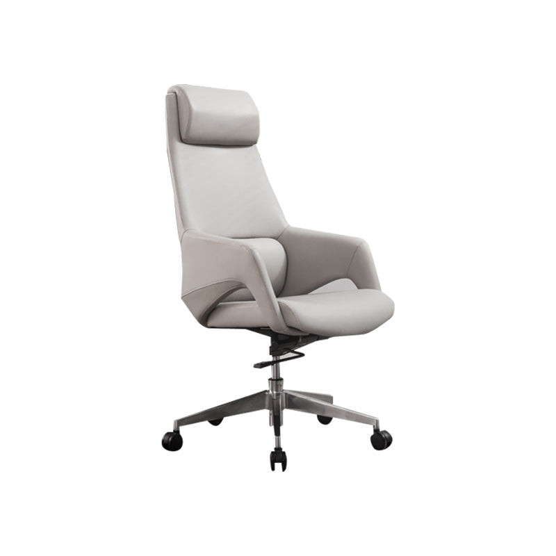 Modern Upholstered Office Chair Ergonomics Task Chair with Metal Base