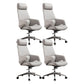 Modern Upholstered Office Chair Ergonomics Task Chair with Metal Base