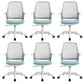 Deluxe Chair With Breathable AirGrid Back Fixed Arms White Frame Office Chair
