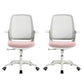 Deluxe Chair With Breathable AirGrid Back Fixed Arms White Frame Office Chair