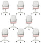 Deluxe Chair With Breathable AirGrid Back Fixed Arms White Frame Office Chair