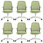 Deluxe Chair With Breathable AirGrid Back Fixed Arms White Frame Office Chair
