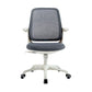 Deluxe Chair With Breathable AirGrid Back Fixed Arms White Frame Office Chair