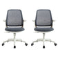 Deluxe Chair With Breathable AirGrid Back Fixed Arms White Frame Office Chair