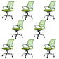 Modern Fixed Arms Office Chair Steel Height-adjustable Desk Chair