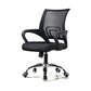 Modern Fixed Arms Office Chair Steel Height-adjustable Desk Chair
